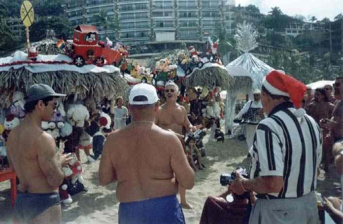 christmas day years ago at the gay beach playa de los muertos puerto vallarta
